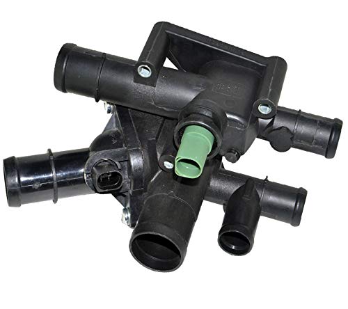 D2P 06A121111A Thermostat With Housing And Sensor Replacement For Audi A3 (8L1), (8P), VW Bora, Golf, Polo