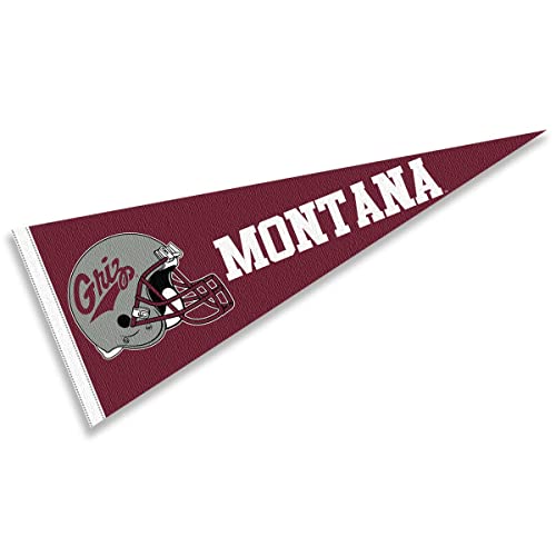 College Flags & Banners Co. Montana Griz Football Helmet Pennant