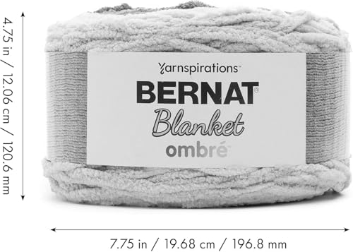 Bernat Blanket Ombre 300g - Charcoal Ombre, 201m / 220yds - Image 3