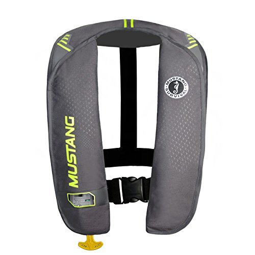 Mustang Survival Corp M.I.T. 100 Auto Activation PFD, Gray/Fluorescent Yellow Green by Mustang