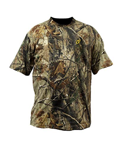 SCENTBLOCKER Scent Blocker Youth Short Sleeve Cotton T-Shirt, Real Tree Xtra, Large -  Robinson Outdoor Products Sports Apparel, CSTYXT