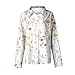 Womens Clothes Long Sleeve Button Down Shirts Work Floral Blouses Dressy Tops Business Casual Wear Summer Spring Outfit M5-Beige Small