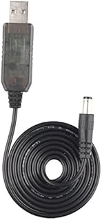 HALJIA USB to DC Cable 5V to 9V DC Step-up Power Module Converter Barrel Male Jack Power Cable Adapter Plug Charge Power Supply 5.5 x 2.1 mm for Bluetooth Speaker/LED Bulb/USB Fan/USB Light