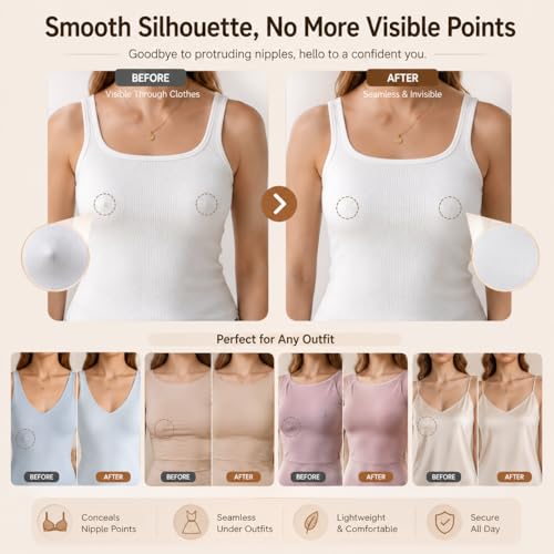 Oriental eLife 2 Pieces Sticky Bra,Backless Sticky Bra Push up,Invisible Lift-up Adhesive Bra Pads are Suitable for Various Occasions Such as outings, Parties, and Formal Dinners — view 5