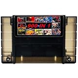 Retrotech 900 In 1 Game Cartridge For SNES Super Nintendo 16Bit Game Console - Transparent Black