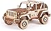 Wood Trick 3D Mechanical Model Kit Safari Car Wooden Puzzle, Assembly Constructor Brain Teaser Gears DIY