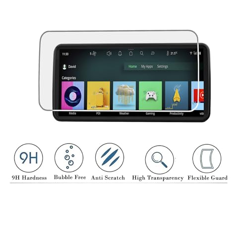 Image of ( 5 PACK ) SCREEN GUARD For TATA PUNCH EV 2026 Facelift / EMPOWERED / EMPOWERED+S / 10.25-INCH [Round Corners] INFOTAINMENT Touchscreen + /10.25 INCH Instrument Cluster + Digital Steering + AC Panel + Gear Knob Protector / Anti Scratch / Water Resistant / HD Clear / High Touch Sensitivity / Punch.EV Electric Car Music Stereo Accessories 2026 [Not Tempered Glass]