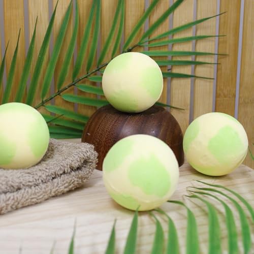 French Tendance - Bombe de Bain Moussant - Relaxation Détente - Cadeau Femme - Bien-Etre - Senteur Ananas - Bicolore - 1 x 60 grs - Ambiance Aromatherapie