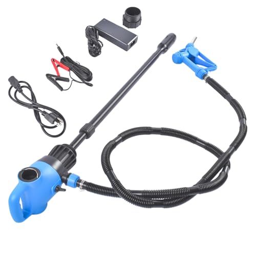120V AC/12V DC Electric Drum Pump - 55 Gallon Transfer Pump with 2-Inch Bung Adapter, 5 GPM Flow Rate for DEF, Diesel, Water, Antifreeze & More Weonefit