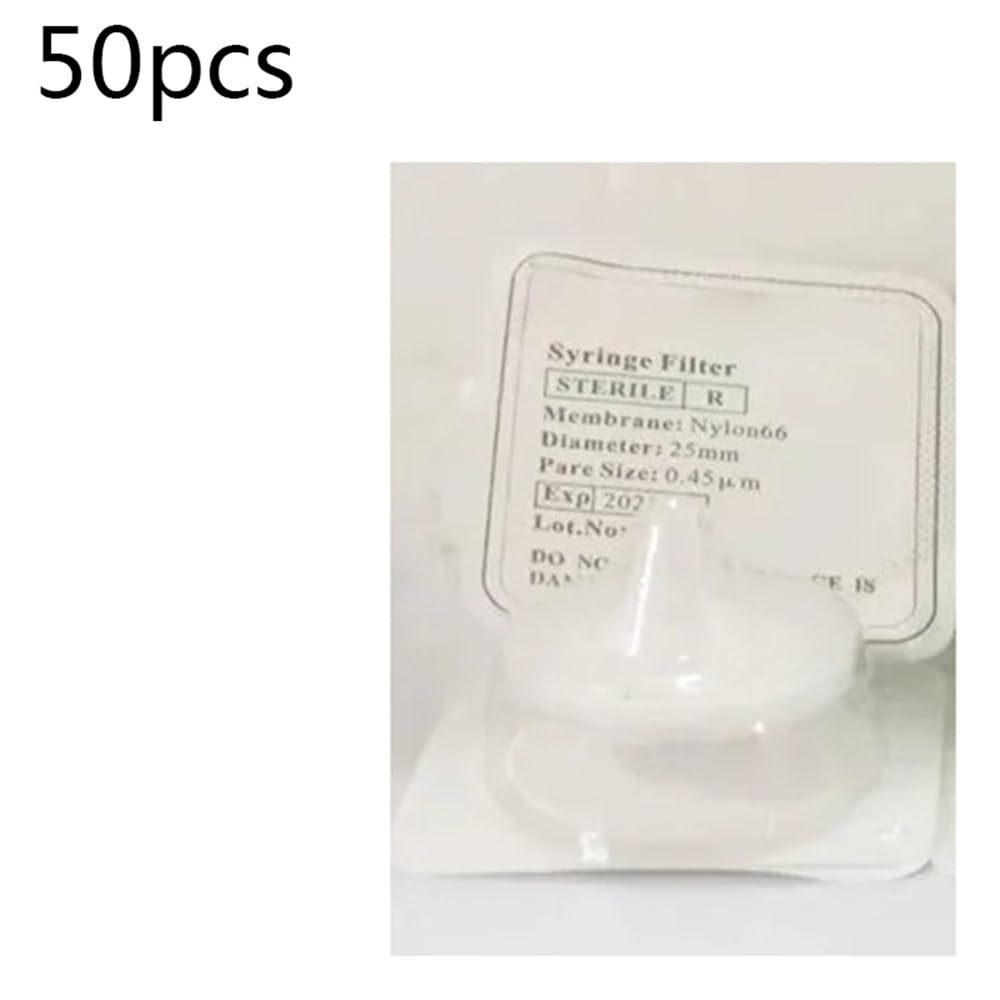Filtro de aguja de membrana de nailon/PES/PTFE de 13, 25 y 33 mm con apertura de 0,22 µm/0,45 µm (50 unidades/caja)(25mm 0.45um Nylon)