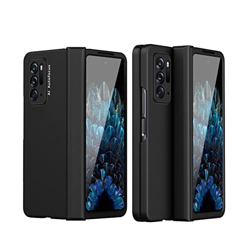 Coque Oppo Find N rigide haute résistance noire avec charnière de protection premium