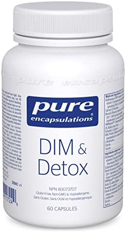 Pure Encapsulations DIM & Detox - Health Aid - Vegetable Capsules - DIM - Gluten Free & Vegetarian - 60 Vegetable Capsules