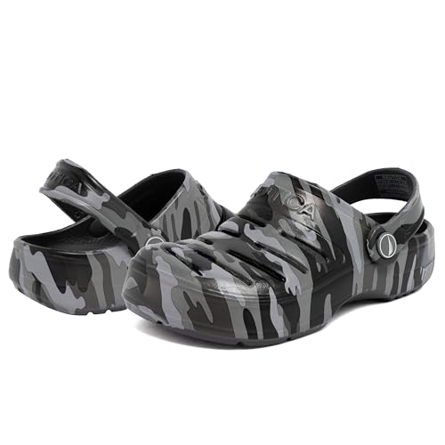 Image of Nautica Kids Clog Sandals - Slip-On Lightweight Water Shoes with Adjustable Heel Strap - Comfortable EVA Slip-Resistant Clogs for Boys & Girls - Toddler & Youth Sizes