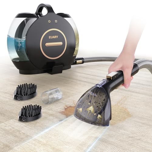 EUARY 600W/18Kpa Polsterreiniger Gerät für Teppiche,Sofa, Treppen, Vorleger,Polster &...