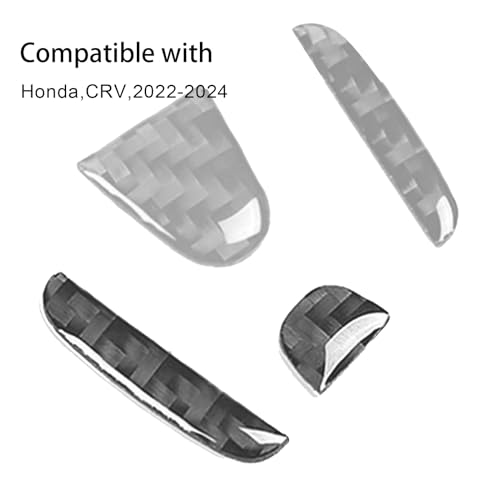 Image of Compatible with Car Rear Tailgate Emblem Logo Trim Accessories Carbon Fiber Emblem Badge Decal Cover Sticker for Honda CRV 2022,Black