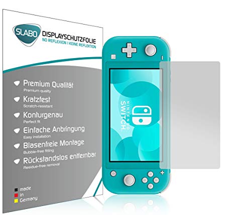 Slabo 4 x Film de Protection d'écran Compatible avec Nintendo Switch Lite Protection écran Film No Reflexion Mat Cover