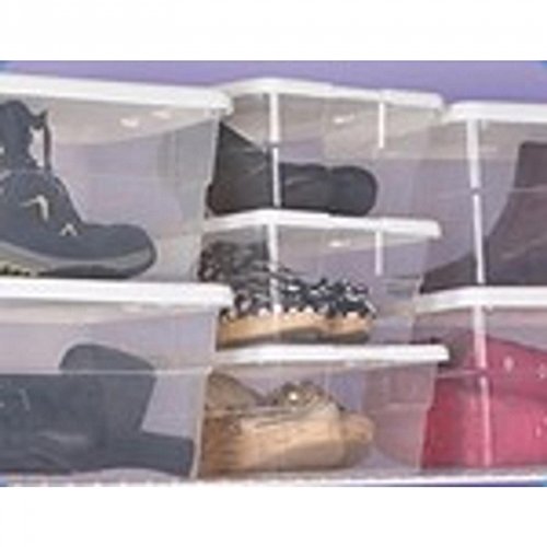 Sterilite Storage Box 13.5" X 8.3" X 4.8", 6 Qt. Clear - Pack Of 12 #TOP1