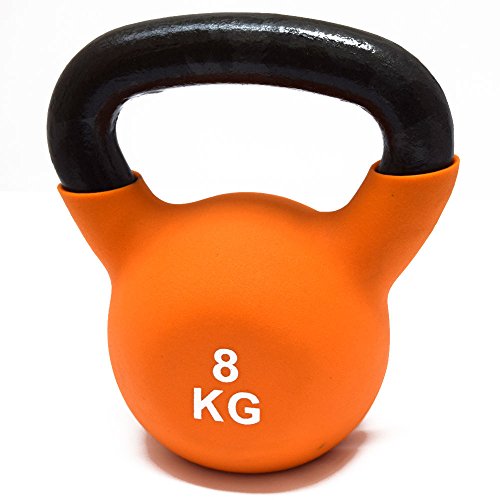 FXR Sports 8kg Rubber Sleeve Iron Kettlebell