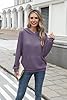 iChunhua Purple Hoodies for Women Uk Solid Color Long Sleeve Gym Tops Casual Slouchy Ladies Hooded Jumper With Pocket Purple M #1