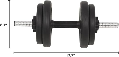 Vista 10 de vidaXL Juego de mancuernas y mancuernas de 66.1 libras