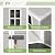 VONZOY Resin Outdoor Storage Shed with Floor, 5x3FT Plastic Garden Shed, Lockable Door & Window, Waterproof Tool Shed for Bike, Garbage Can, Lawn Mower, Patio Furniture Bedge