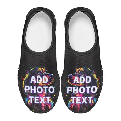 Kids Customized Athletic Shoes Girls Slip On Tennis Shoes Fashion Custom Sneakers