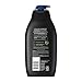 NIVEA Men Active Clean Body Wash with Natural Charcoal for Normal to Oily Skin, 3-in-1 Charcoal Body Wash, Face and Hair, Draws Out Dirt and Impurities, 30 Fl Oz Bottle