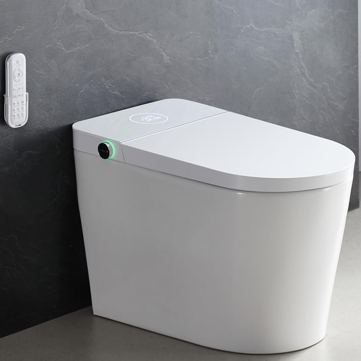 Smart Toilet with Auto Open/Close Lid