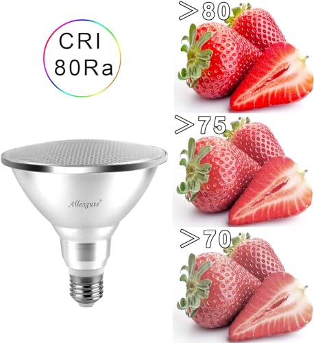 Allesgute 15W E27 LED PAR38 Spot Reflektor Strahler Licht Leuchtmittel Warmweiss 1400 Lumen Birne Eqv. to 150w Halogen Lampen, 2-Stück