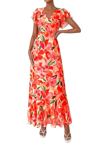Image of PRETTYGARDEN Womens Summer Boho Floral Maxi Dress
