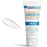 Waxhead Non-Nano Zinc Oxide Sunscreen, EWG Sunscreen with Zinc Oxide for Face + Body, Mineral Natural Non-Toxic Pure Sunblock, Biodegradable Cream Lotion Sun Block, Tattoo, Eczema Vitamin D + E (4oz)