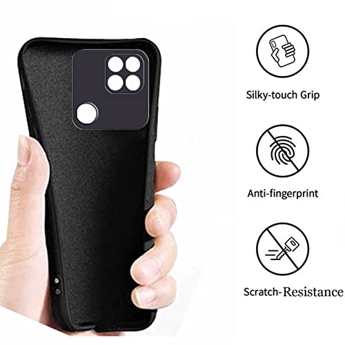 Image of A rtistque Back Cover Case for Redmi 10A / 10A Sport /Redmi 9 / Redmi 9 Active /Poco C31 with Camera Protection | Shockproof TPU | Stylish Protective Design | Slim Fit | Ultra Matte - Black