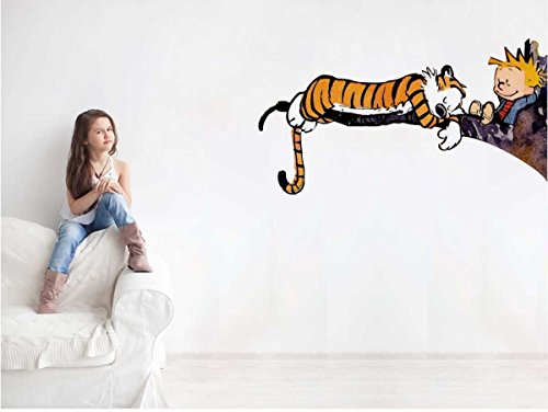ZigRocket Tiger And Child Cartoon DIY Wall Sticker...