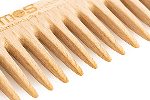 Foto von REMOS Holzkamm mit Griff aus heimischem Buchenholz 20 cm mit feiner Zahnung