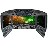 VWAQ Space Shuttle Cockpit Wall Decal | 3D Spaceship Window Galaxy Space Mural - CP28 (13' H X 22' W)