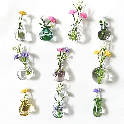 10 imanes mini jarrón decorativo para refrigerador miniatura 1