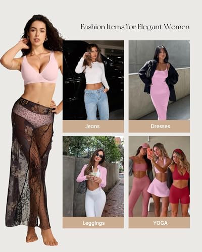 Image of OEAK Seamless Thongs for Women Invisible Thongs No Show Thong Panty Liners Tangas Comfortable Workout G-Strings Underwear Leopard Pink XS