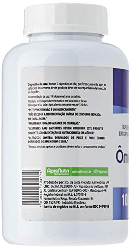 Apisnutri Óleo de Peixe (Ômega 3) 1000mg, 240 Capsulas
