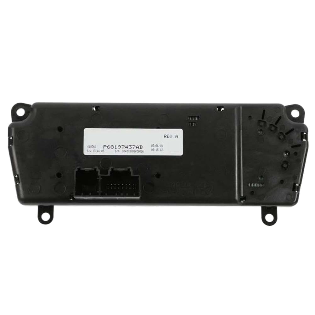 A/C Heater Auto Temp Control Switch Module Replacement Compatible with 2014-2016 Models Part Number 68197437AB