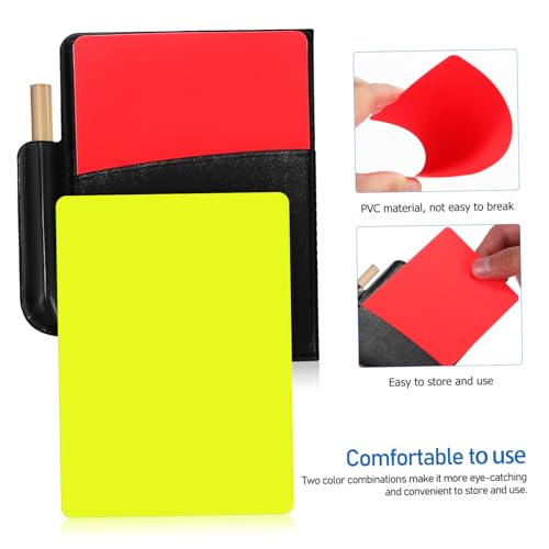Kit Estándar de Accesorios para Árbitro Fútbol Rojo y Amarillo miniatura 5