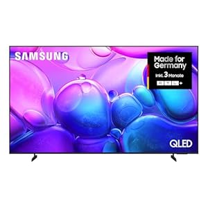 Samsung QLED 4K Q6FA 75 Zoll (189 cm) UHD Fernseher, 100% Farbvolumen für satte Farben, Quantum HDR, 4K Upscaling, Knox Security, Kostenlos 900 Sender TV Plus, Samsung Vision AI Smart TV