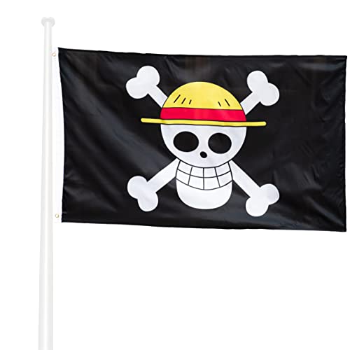 KliKil Bandera Piratas One piece Grande - 1 Bandera de Pirata Manga para Balcon, Bandera Piratas...