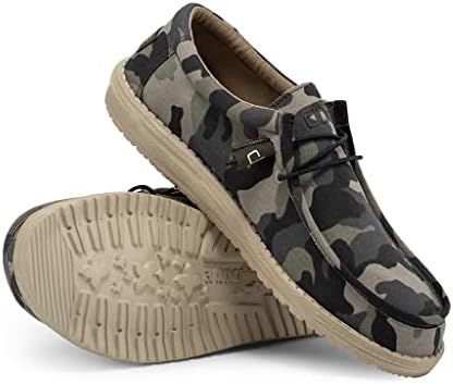 Hey Dude Men's Wally Camo Size 12 | Men’s Shoes | Men's Lace Up Loafers | Comfortable & Light-Weight | Image 2