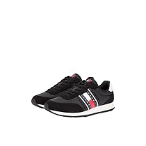 Tommy Jeans Uomo Tjm Classic Runner Em0em01709 Low Top, Black, 42 EU