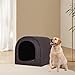 MotiveTech Insulated Pet Shelter for Small and Medium Pets 3-7kg, Black