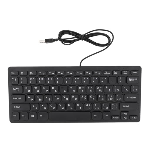 Clavier russe QWERTY de bureau ciciglow ordinateur clavier compact filaire USB ergonomique