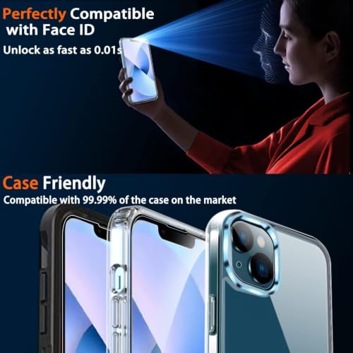Image of Ferilinso 3 Pack Screen Protector for iPhone 14 / iPhone 13, Tempered Glass