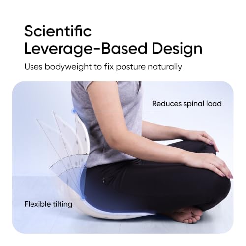 Image of Frido Orthotics Posture Corrector Seat for Back Support, Ergonomic Posture Correction Seat Cushion, Helps Relieve Back & Tailbone Pain, Supports Spine Alignment, Fits Most Chairs, Sofas & Car Seats