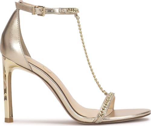 Image of Jessica Simpson Women's Qiven T-Strap High Heel Sandal with Chain Detail