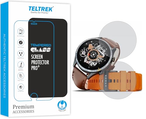 Image of TELTREK Screen Protector Compatible With Boult Rover Smartwatch, Full Hydrogel TPU Screen Guard not a Tempered Glass (Pack of 2)